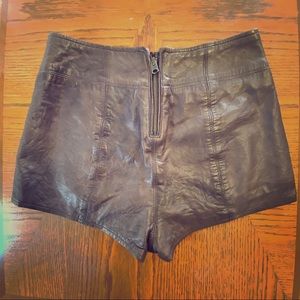 Vintage Abercrombie & Fitch genuine leather shorts